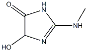 4H-Imidazol-4-one,1,5-dihydro-5-hydroxy-2-(methylamino)-(9CI) 구조식 이미지