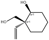 Cyclohexanemethanol, 1-ethenyl-2-hydroxy-, (1R,2S)-rel- (9CI) Structure