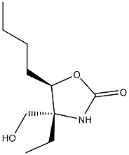 2-Oxazolidinone,5-butyl-4-ethyl-4-(hydroxymethyl)-,(4R,5R)-rel-(9CI) Structure