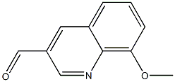 3-Quinolinecarboxaldehyde,8-methoxy-(9CI) Structure