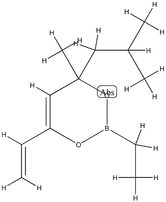 6-Ethenyl-2-ethyl-4-methyl-4-(2-methylpropyl)-4H-1,3,2-dioxaborin 구조식 이미지