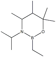 2-Ethyltetrahydro-4,5,6,6-tetramethyl-3-(1-methylethyl)-2H-1,3,2-oxazaborine 구조식 이미지