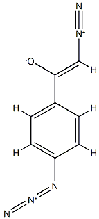 4-azido-alpha-diazoacetophenone Structure
