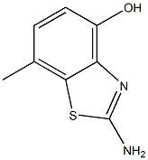 4-Benzothiazolol,2-amino-7-methyl-(6CI,9CI) 구조식 이미지