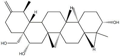 (18α,19α)-Urs-20(30)-ene-3β,16β,28-triol 구조식 이미지