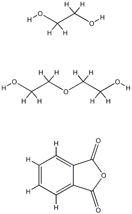 1,3-Isobenzofurandione, polymer with 1,2-ethanediol and 2,2'-oxybis[ethanol] Structure