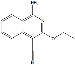 4-Isoquinolinecarbonitrile,1-amino-3-ethoxy-(9CI) Structure