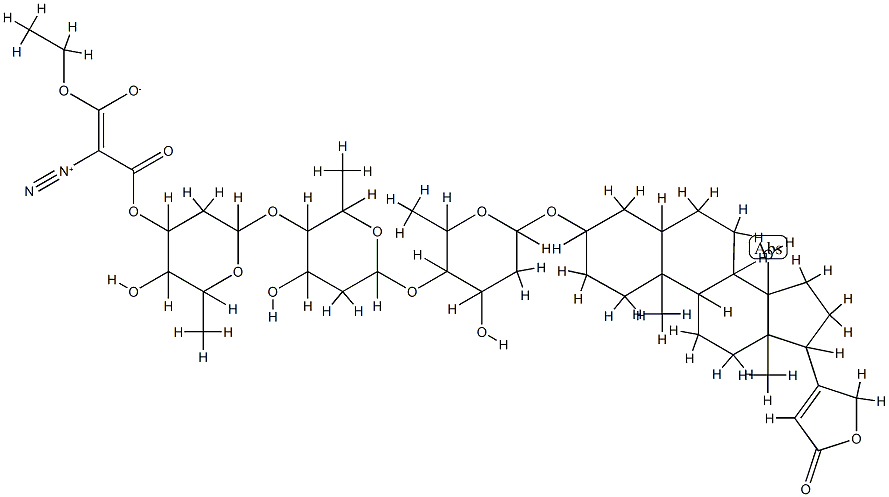 3'''-diazomalonyldigitoxin Structure