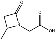 1-Azetidineaceticacid,2-methyl-4-oxo-(9CI) Structure