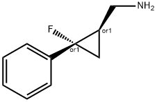 Cyclopropanemethanamine, 2-fluoro-2-phenyl-, (1R,2S)-rel- (9CI) Structure