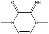 2(1H)-Pyrazinone,3,4-dihydro-3-imino-1,4-dimethyl-(9CI) Structure