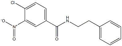4-chloro-3-nitro-N-(2-phenylethyl)benzamide 구조식 이미지