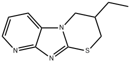 2H-Pyrido[2,3:4,5]imidazo[2,1-b][1,3]thiazine,3-ethyl-3,4-dihydro-(9CI) 구조식 이미지