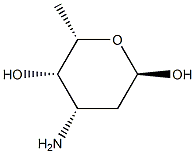 alpha-L-lyxo-Hexopyranose, 3-amino-2,3,6-trideoxy- (9CI) Structure