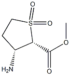 2-Thiophenecarboxylicacid,3-aminotetrahydro-,methylester,1,1-dioxide,cis- Structure