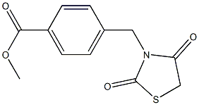 methyl 4-[(2,4-dioxo-1,3-thiazolidin-3-yl)methyl]benzoate 구조식 이미지