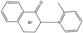 Pyridinium,2-methyl-1-(1,2,3,4-tetrahydro-1-oxo-2-naphthalenyl)-, bromide (1:1) Structure