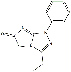 1H-Imidazo[2,1-c]-1,2,4-triazol-6(5H)-one,3-ethyl-1-phenyl-(9CI) 구조식 이미지