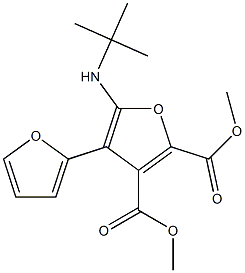 [2,3-Bifuran]-4,5-dicarboxylic  acid,  2-[(1,1-dimethylethyl)amino]-,  dimethyl  ester  (9CI) Structure