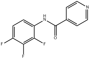 4-Pyridinecarboxamide,N-(2,3,4-trifluorophenyl)-(9CI) Structure