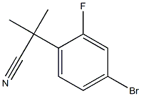 2-(4-bromo-2-fluorophenyl)-2-methylpropanenitrile Structure