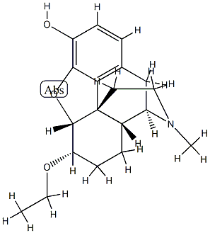 4,5α-Epoxy-6α-ethoxy-17-methylmorphinan-3-ol Structure
