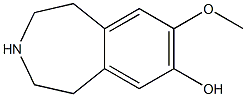 1H-3-Benzazepin-7-ol,2,3,4,5-tetrahydro-8-methoxy-(9CI) 구조식 이미지