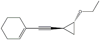사이클로헥센,1-[[(1R,2S)-2-에톡시사이클로프로필]에티닐]-,rel-(9CI) 구조식 이미지