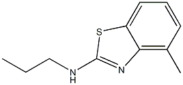 2-Benzothiazolamine,4-methyl-N-propyl-(9CI) Structure