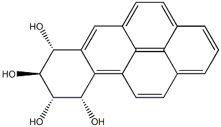 (7R)-7,8,9,10-Tetrahydrobenzo[a]pyrene-7β,8α,9β,10β-tetrol 구조식 이미지