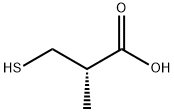(2S)-2-methyl-3-sulfanylpropanoic acid, (S)-3-mercapto-2-methyl-propionic acid, (S)-3-mercapto-2-methylpropanoic acid, (S)-3-mercapto-2-methylpropanoicacid, 3-merkapto-2-D-methylpropanoic acid, 3-mercapto-2-methylpropionic acdi, 3-mercapto-2-methylpropionic acid 구조식 이미지