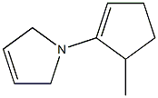 1H-Pyrrole,2,5-dihydro-1-(5-methyl-1-cyclopenten-1-yl)-(9CI) 구조식 이미지