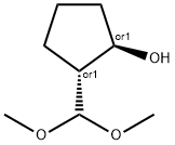 Cyclopentanol, 2-(dimethoxymethyl)-, (1R,2R)-rel- (9CI) Structure