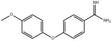 4-(4-methoxyphenoxy)benzene-1-carboximidamide 구조식 이미지