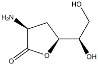 D-arabino-Hexonic acid, 2-amino-2,3-dideoxy-, gamma-lactone (9CI) Structure