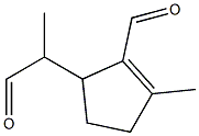 2-포밀-α,3-디메틸-2-시클로펜텐-1-아세트알데히드 구조식 이미지