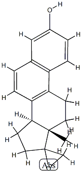 spiro-17 beta-oxiranylestra-1,3,5(10),6,8-pentaene-3-ol 구조식 이미지