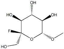 ba-D-글루코피라노사이드,메틸5-C-플루오로-(9CI) 구조식 이미지