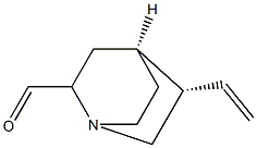 (1S,4S)-5α-Ethenyl-1-azabicyclo[2.2.2]octane-2-carbaldehyde 구조식 이미지