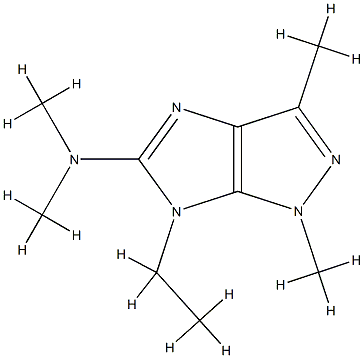 Imidazo[4,5-c]pyrazol-5-amine, 6-ethyl-1,6-dihydro-N,N,1,3-tetramethyl- (9CI) Structure