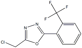 2-(chloromethyl)-5-[2-(trifluoromethyl)phenyl]-1,3,4-oxadiazole 구조식 이미지