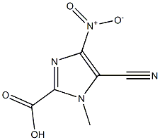 1H-Imidazole-2-carboxylicacid,5-cyano-1-methyl-4-nitro-(9CI) Structure