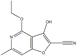 Furo[3,2-c]pyridine-2-carbonitrile,4-ethoxy-3-hydroxy-6-methyl-(9CI) Structure