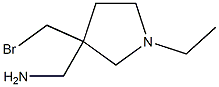 3-Pyrrolidinemethanamine,3-(bromomethyl)-1-ethyl-(9CI) Structure