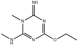 1,3,5-Triazin-2-amine,4-ethoxy-1,6-dihydro-6-imino-N,1-dimethyl-(9CI) 구조식 이미지