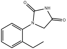 2,4-이미다졸리딘디온,1-(2-에틸페닐)-(9CI) 구조식 이미지