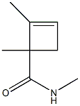 2-사이클로부텐-1-카복스아미드,N,1,2-트리메틸-(9CI) 구조식 이미지