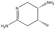 2,5-Pyridinediamine,3,4,5,6-tetrahydro-4-methyl-,(4R,5R)-rel-(9CI) 구조식 이미지