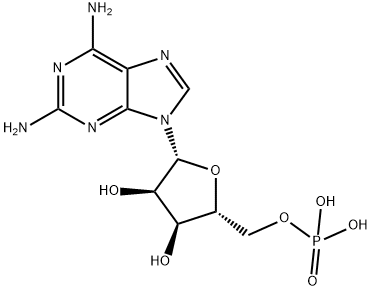 5'-Adenylic acid, 2-amino- 구조식 이미지