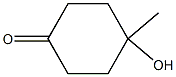 4-Methyl-4-hydroxy-1-cyclohexanone Structure